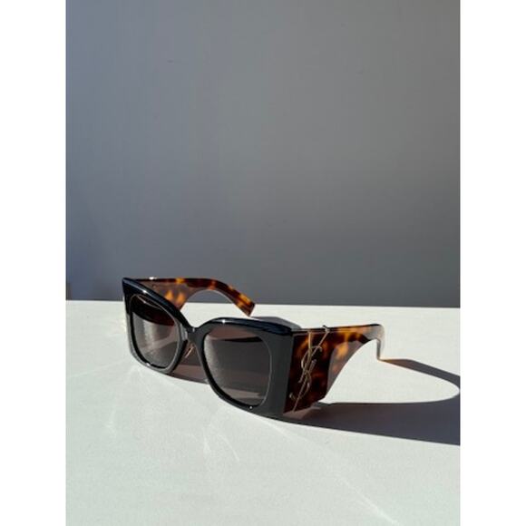 NEW Saint Laurent SLM119 Blaze Black Havana Brown Sunglasses - Picture 7 of 9